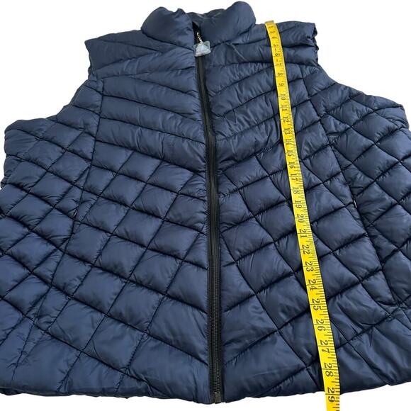 NWT Big Chill Down Blend Puffer Vest Navy Plus 3X - Picture 4 of 9